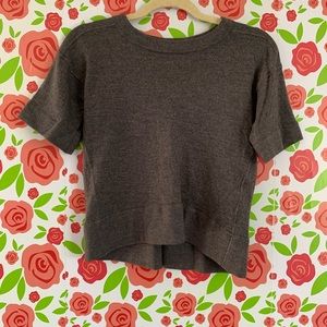 Everlane The Luxe Sweater Gray Mid-Sleeve